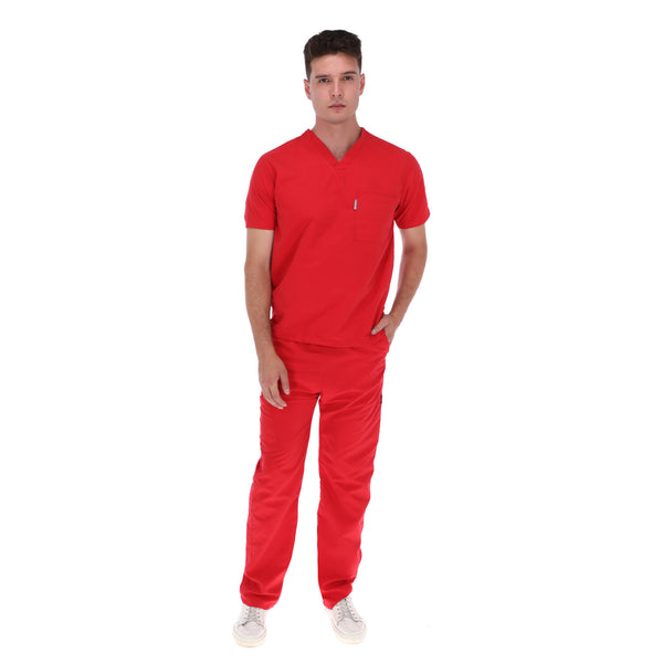 Overol rojo online hombre